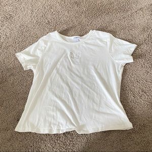 Rue 21 // Plus White Butterfly Cutout T-Shirt